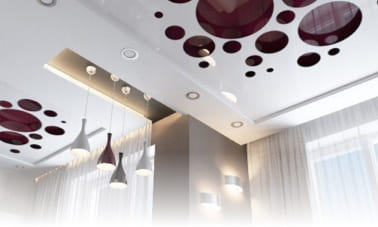 натяжные потолки с перворацией