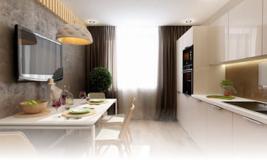 натяжные потолки для кухни