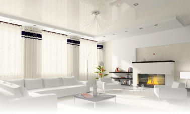 натяжные потолки в гостиную