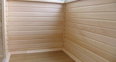 отделка балкона вагонкой