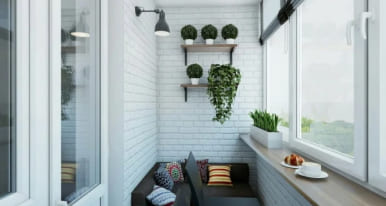 декорирование и отделка балкона