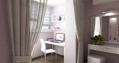 Объединение балкона с комнатой